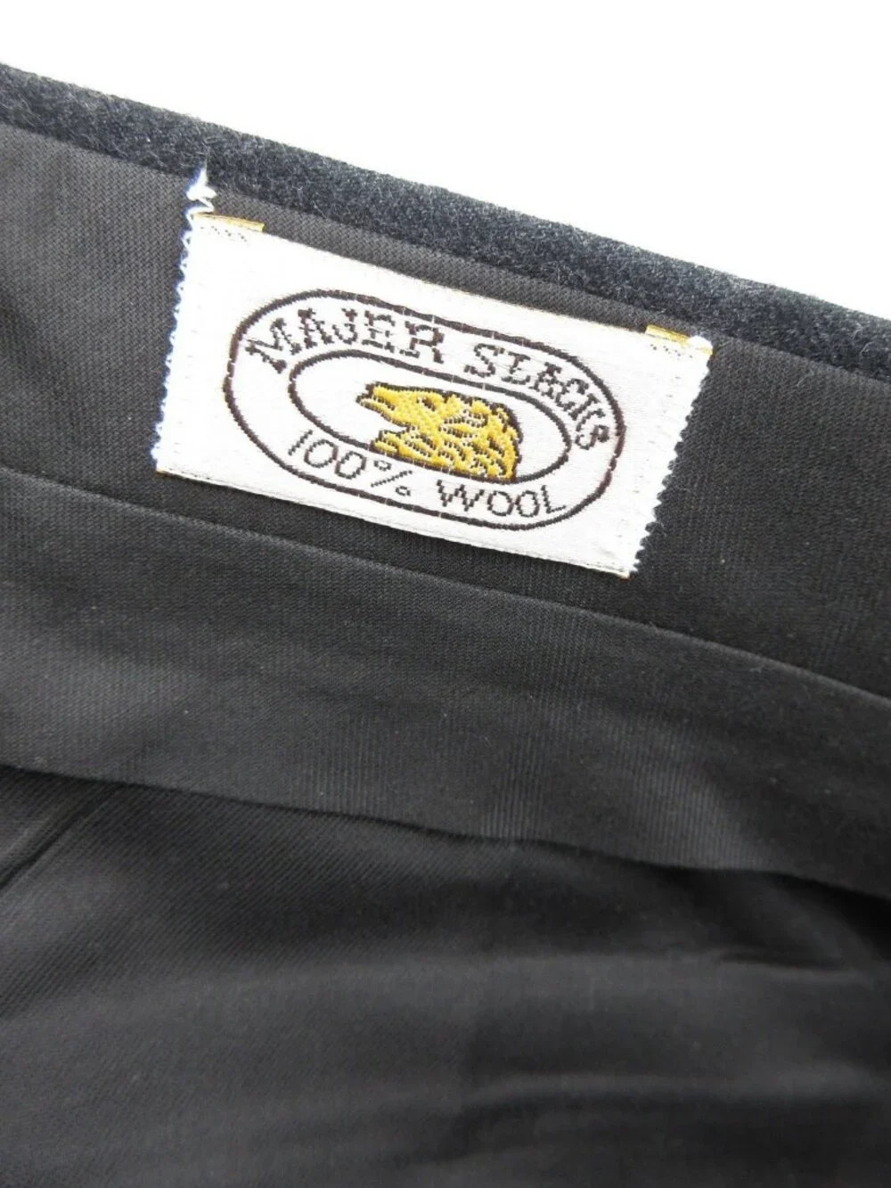 VINTAGE Majer 38 Pure Wool Slacks Trousers Quiet Luxury 90s USA Made